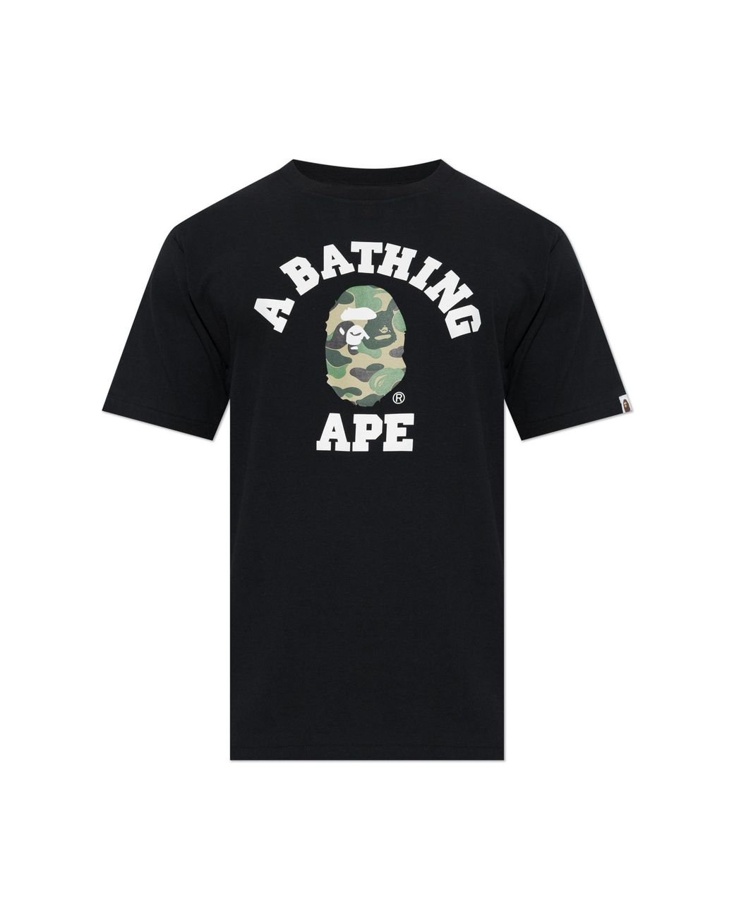 A Bathing Ape T-Shirt With Logo in Black for Men | Lyst UK