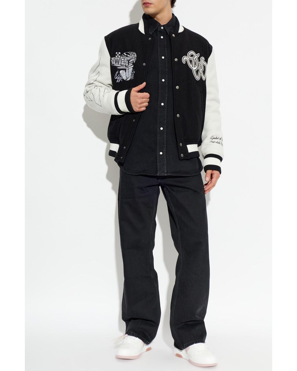 Off-White c/o Virgil Abloh Black Straight-Leg Jeans for men