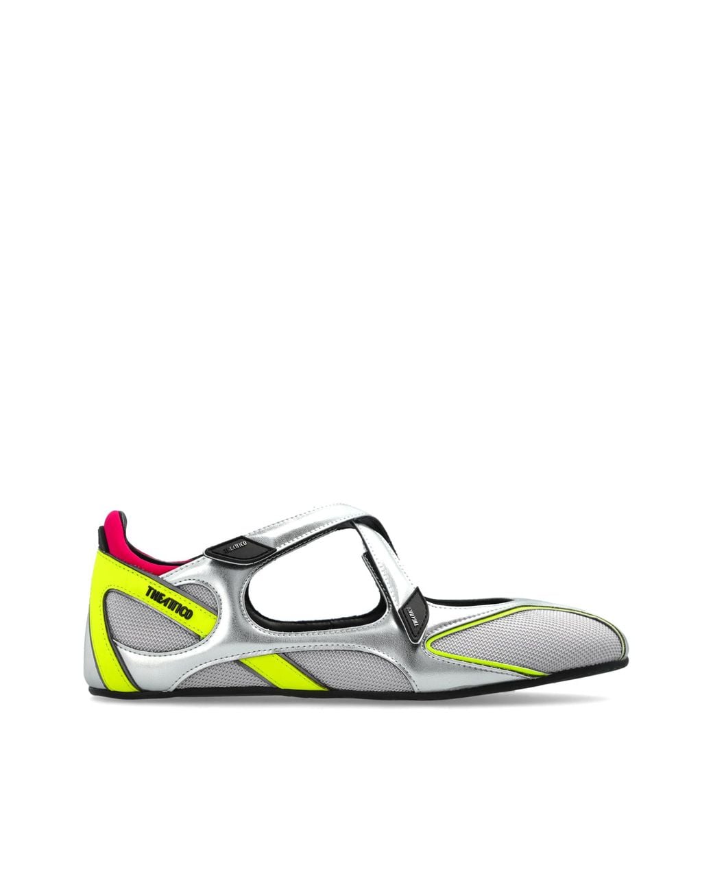 The Attico Green Ballet Flats 'Floor 01'