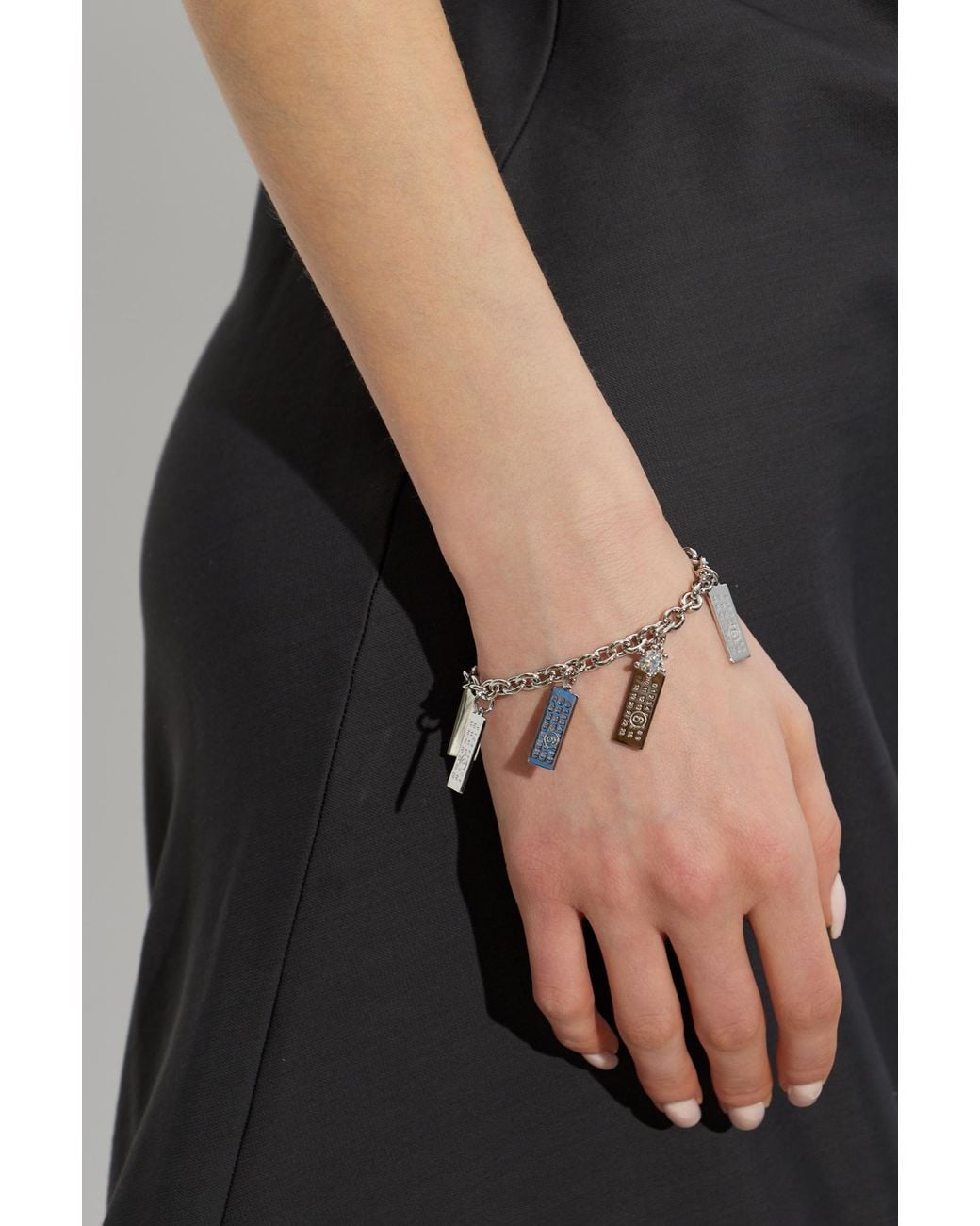 MM6 by Maison Margiela Metallic Charm Bracelet