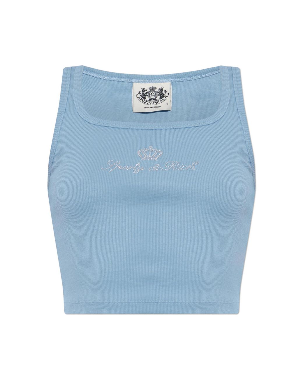 Sporty & Rich Blue Top "Sporty And Rich X Juicy"