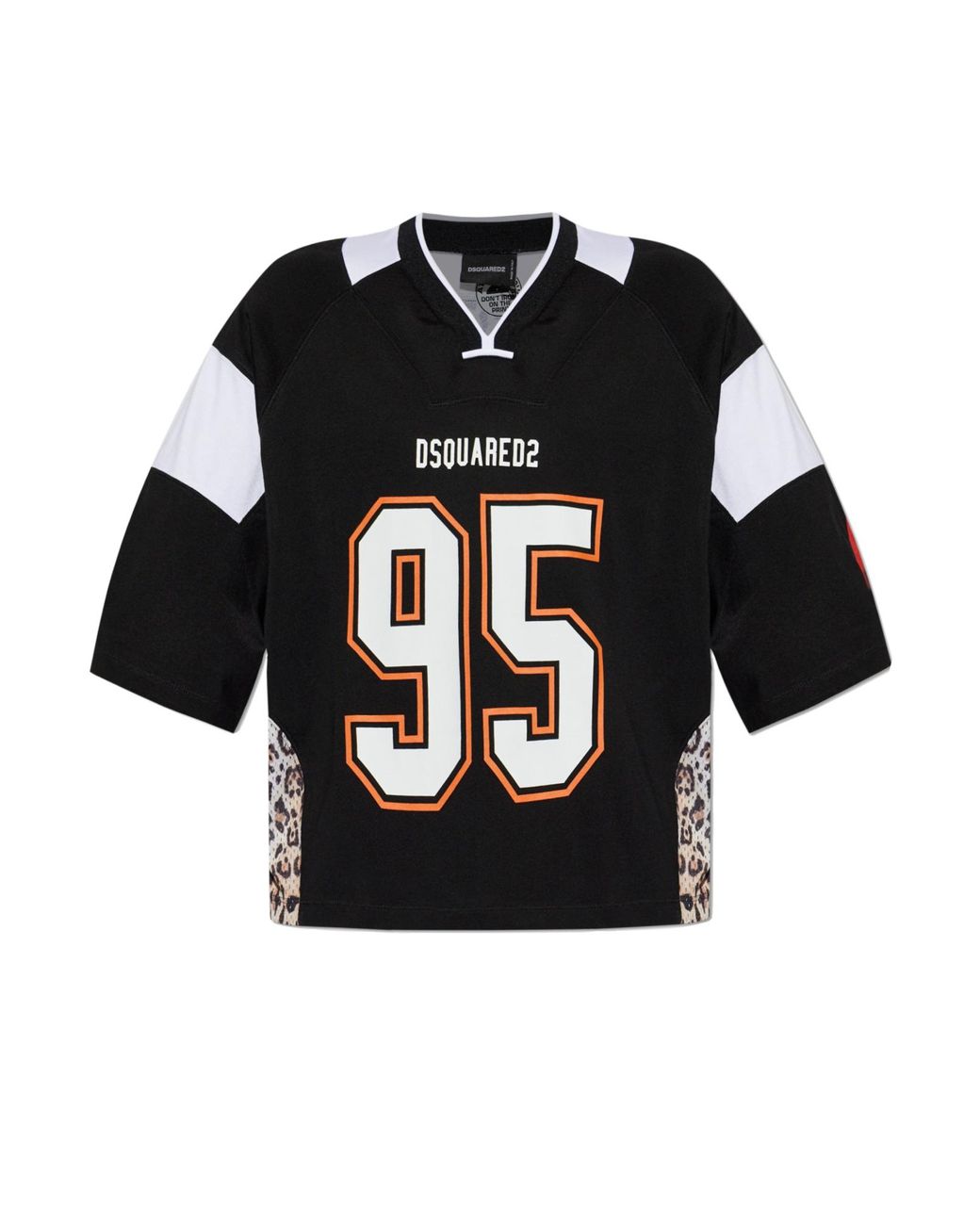 DSquared² Black T-Shirt With Logo for men
