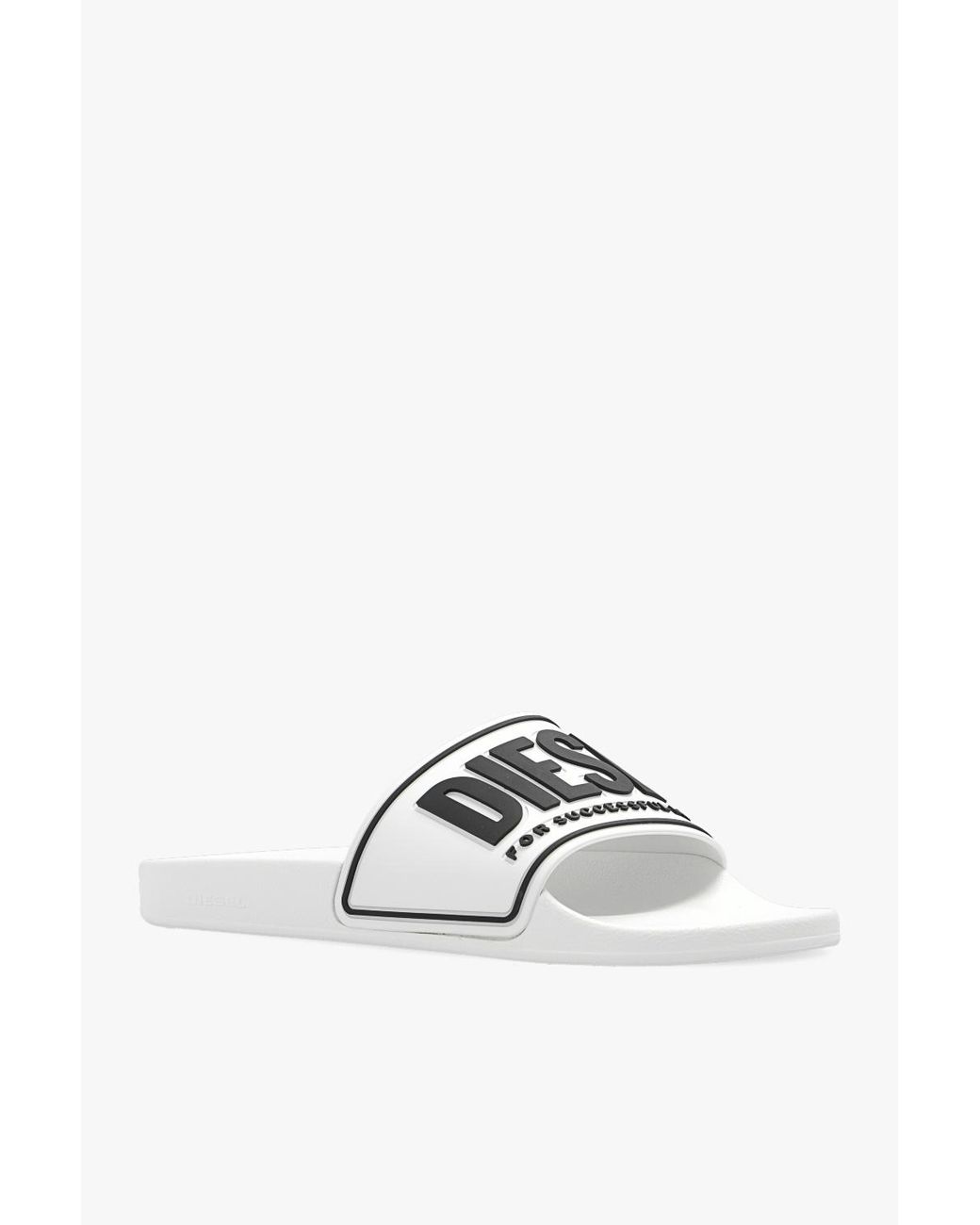 DIESEL White Mayemi Sa Slides for men