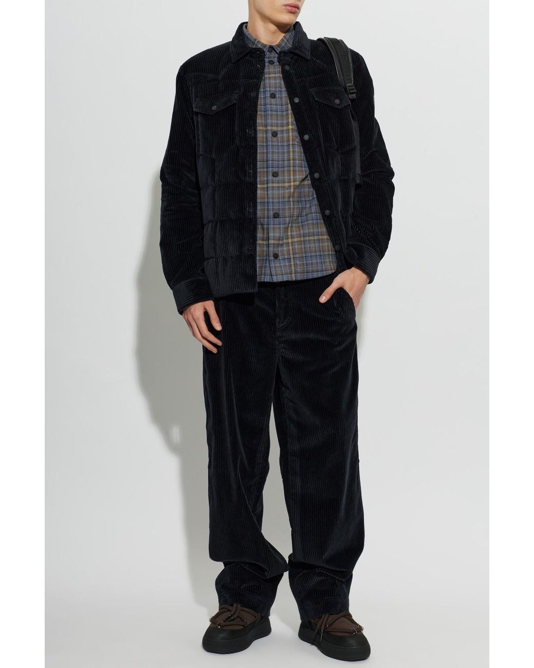 Moncler Gray Apres-Ski Shirt-Jacket for men
