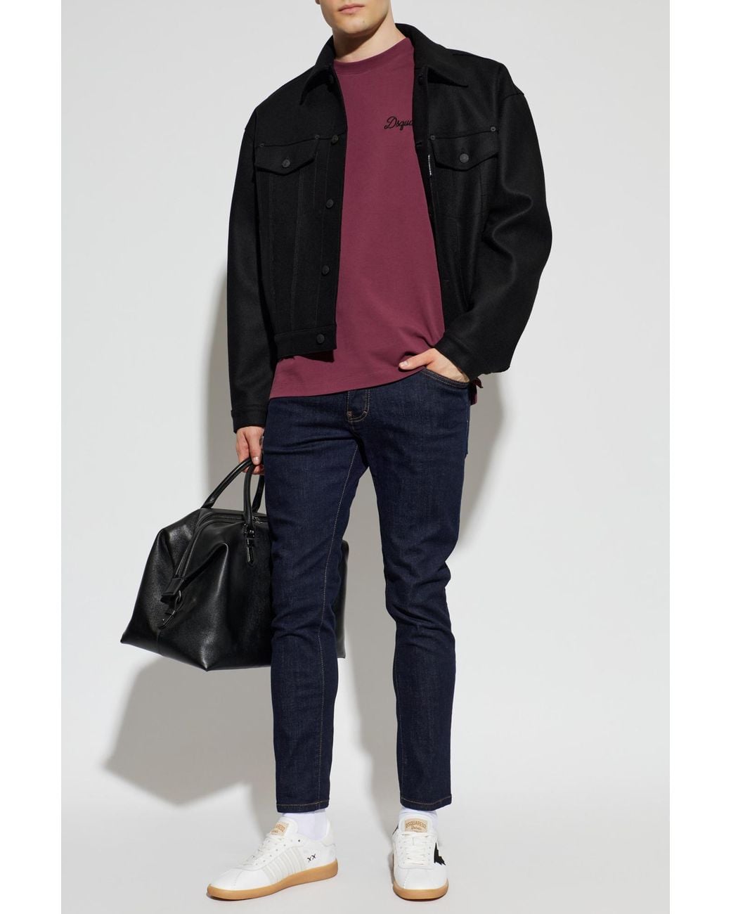DSquared² T-Shirt With Embroidered Logo for men