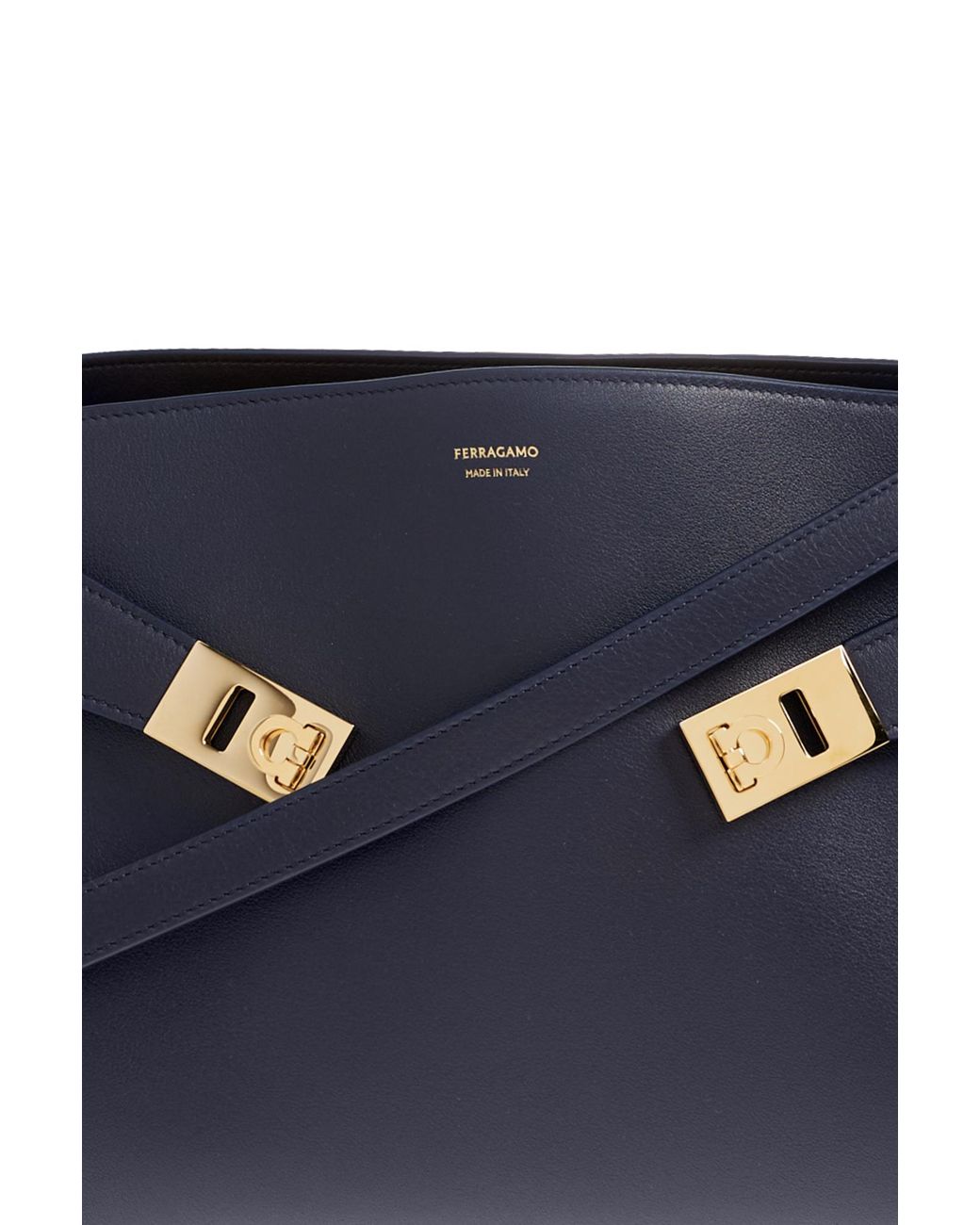 Ferragamo Blue Handbag 'Hug Small'