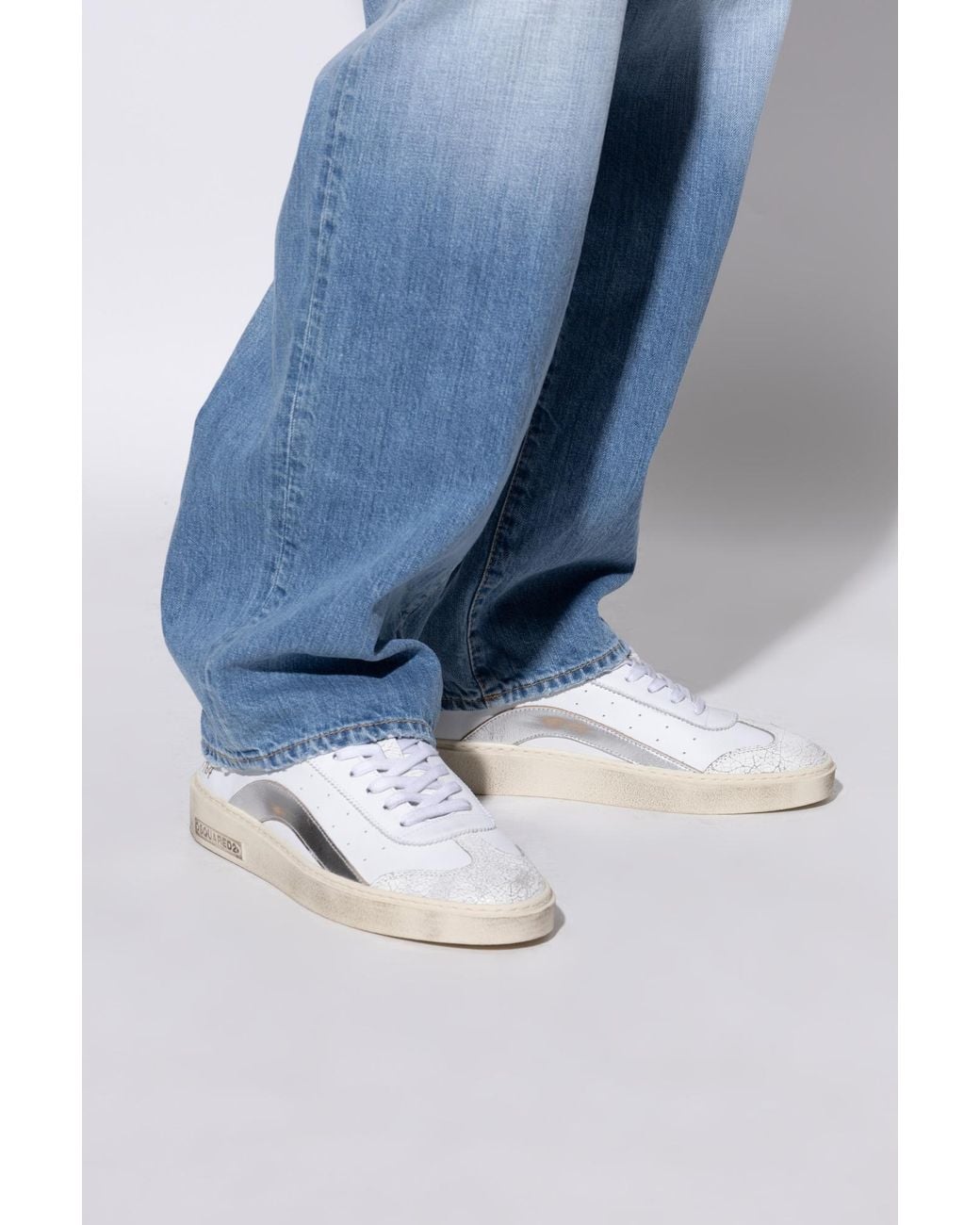 DSquared² White Sports Shoes 'Rider' for men