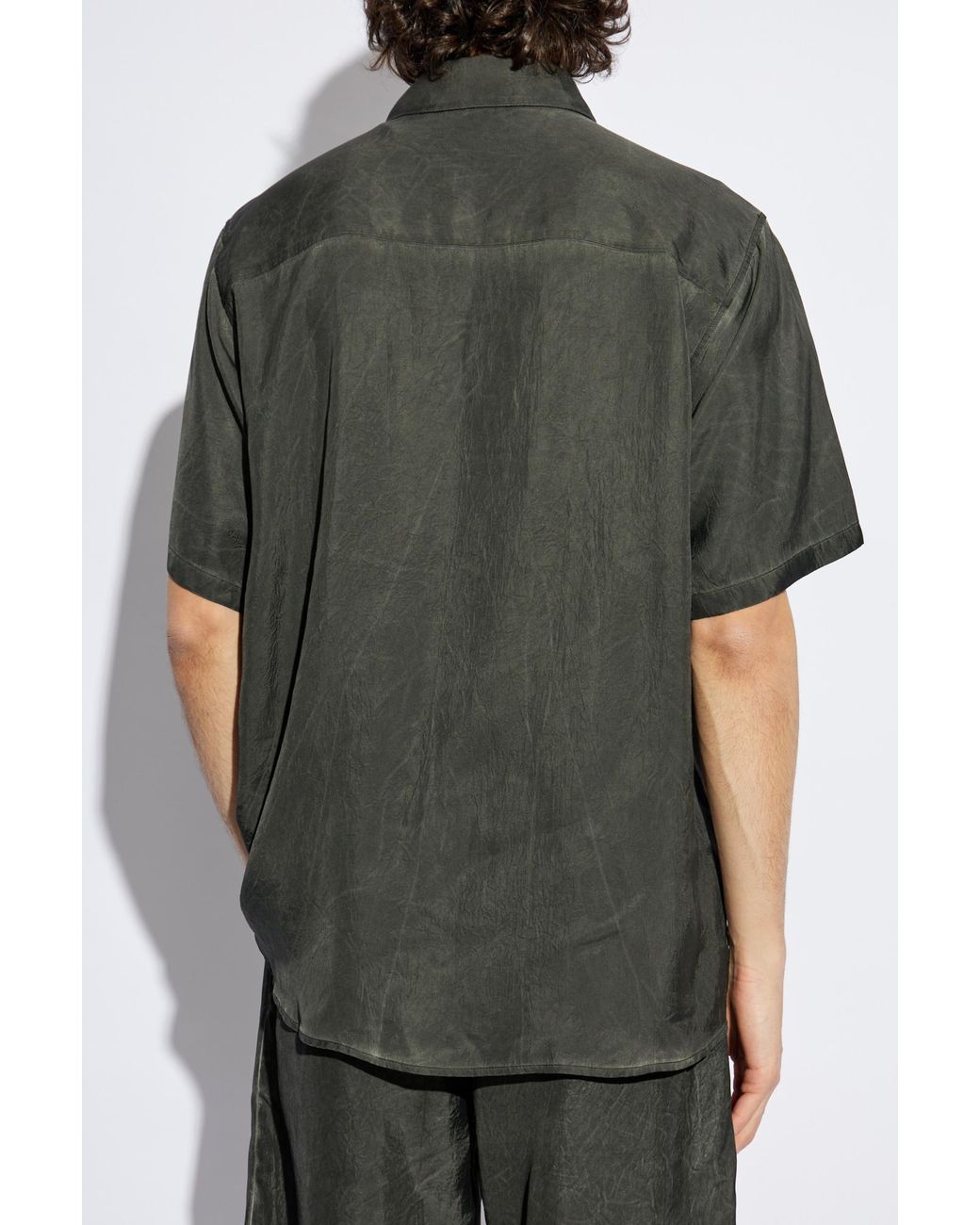 DIESEL Gray Shirt S-Leon-Short