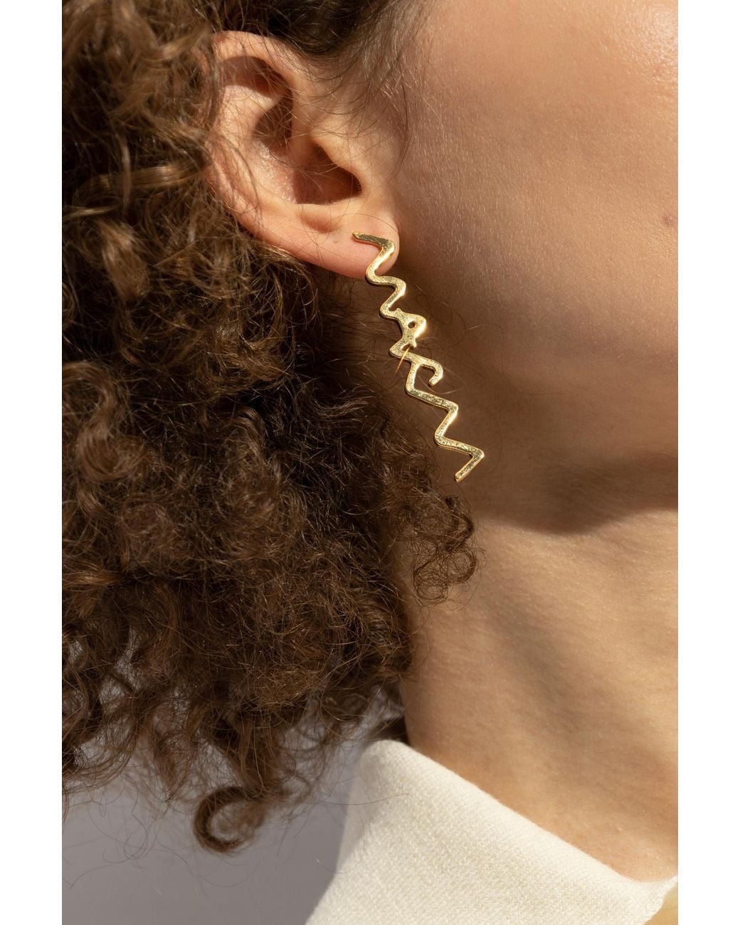 Marni White Brass Earrings