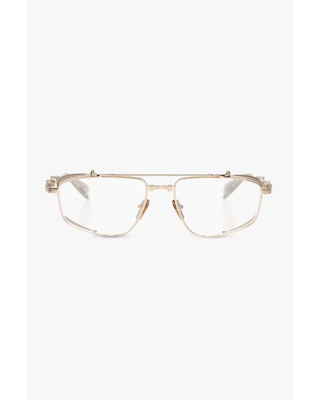 Balmain Metallic Prescription Glasses 'Brigade V'