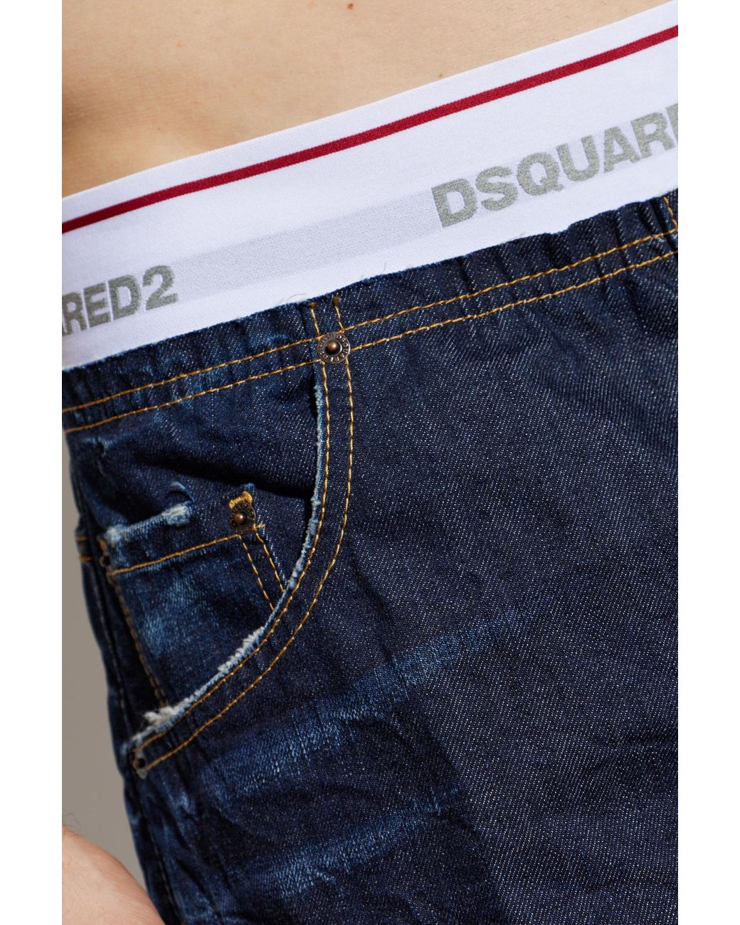 DSquared² Blue Denim Shorts for men