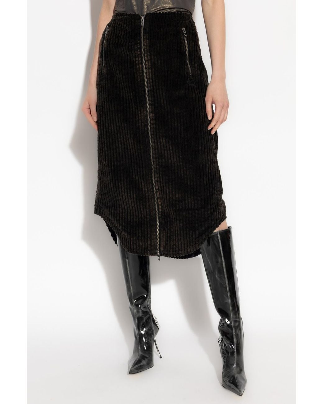 DIESEL Black Skirt 'O-Llipop'