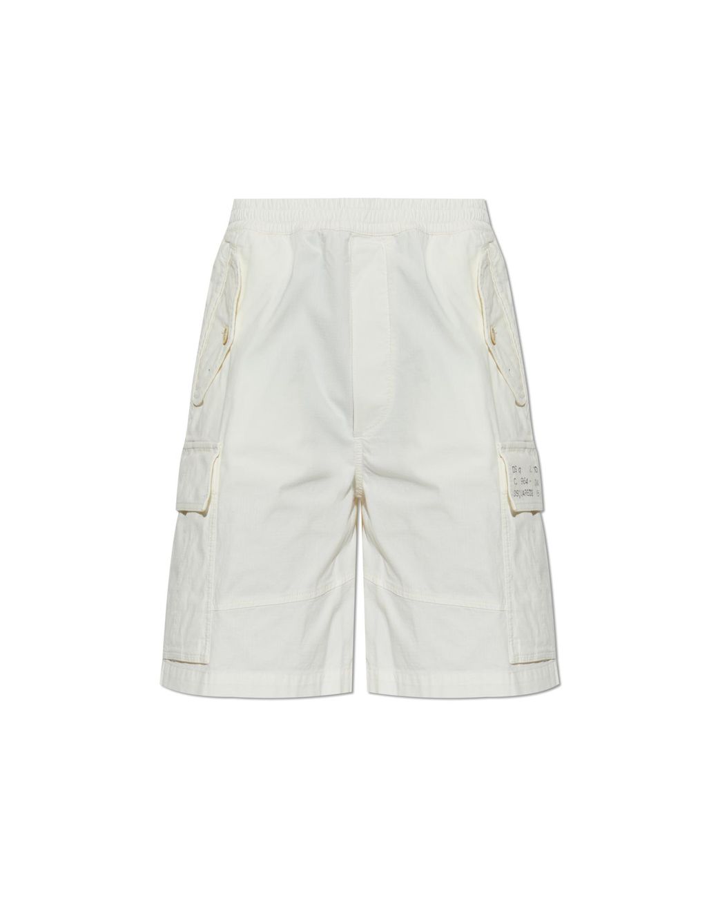 DSquared² White Cargo Shorts for men