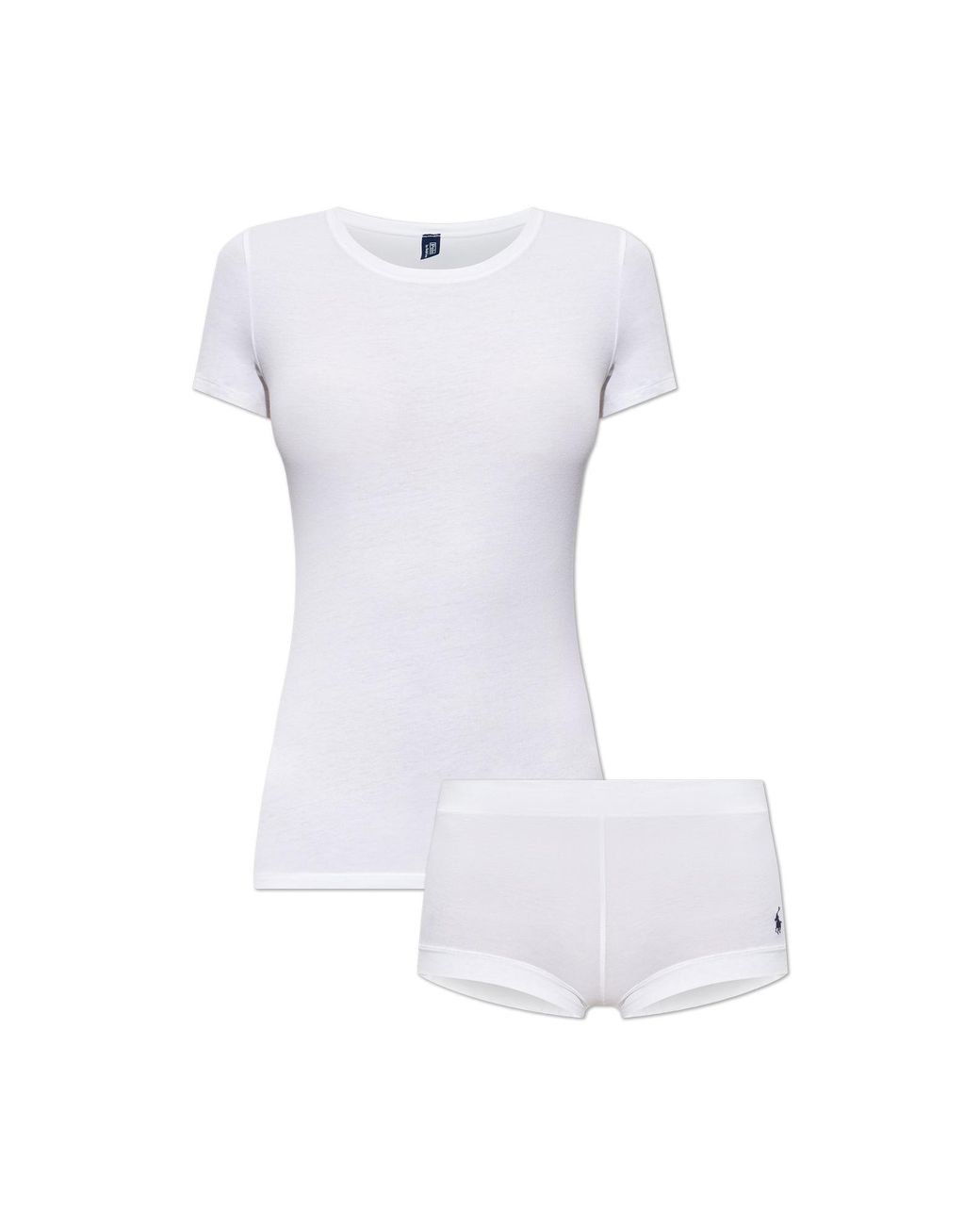 Polo Ralph Lauren White Cotton Lingerie Set