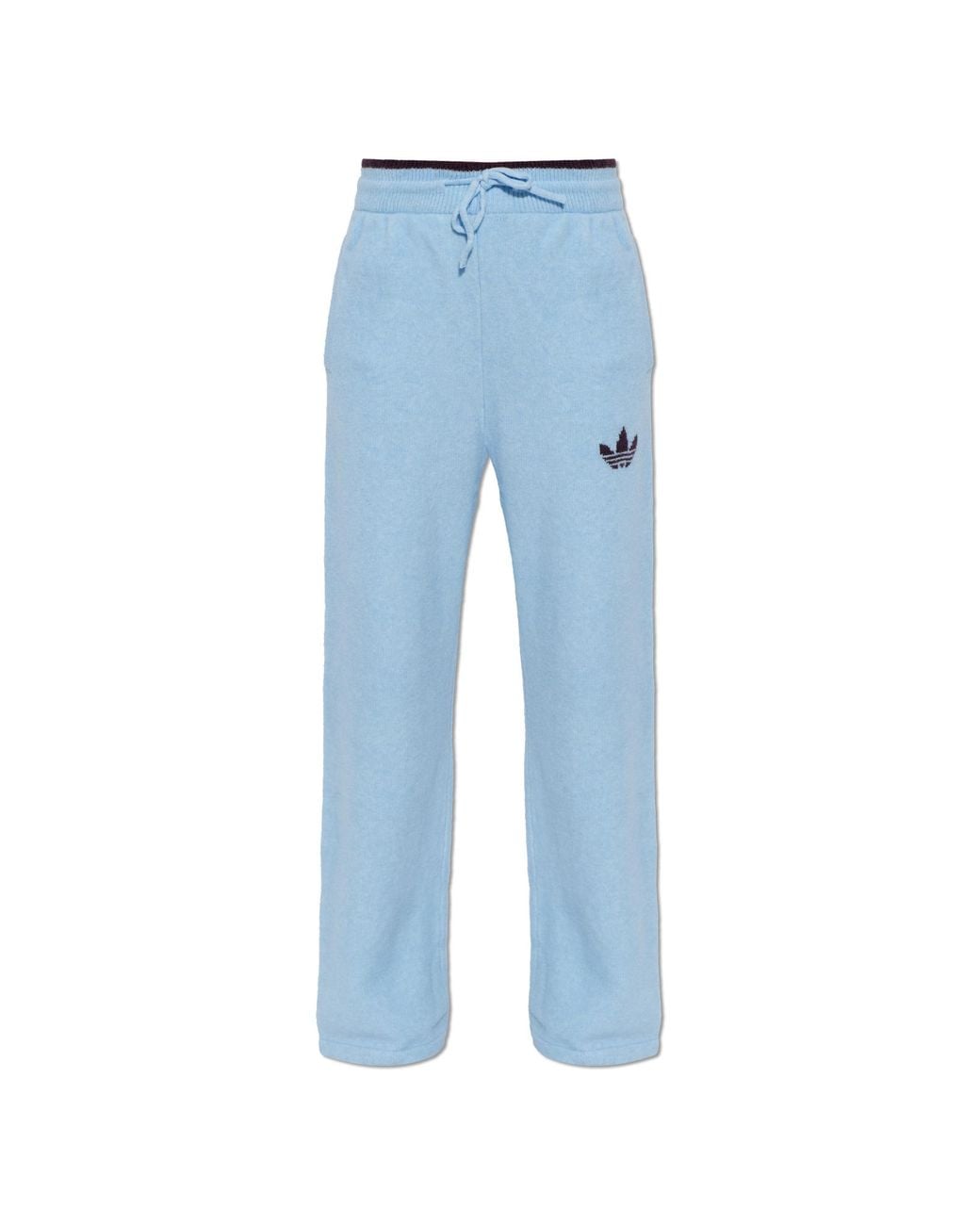 Adidas Originals Blue Wide-Leg Trousers