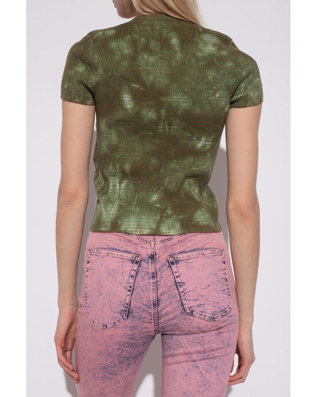 DIESEL 'm-erie' Top in Green | Lyst