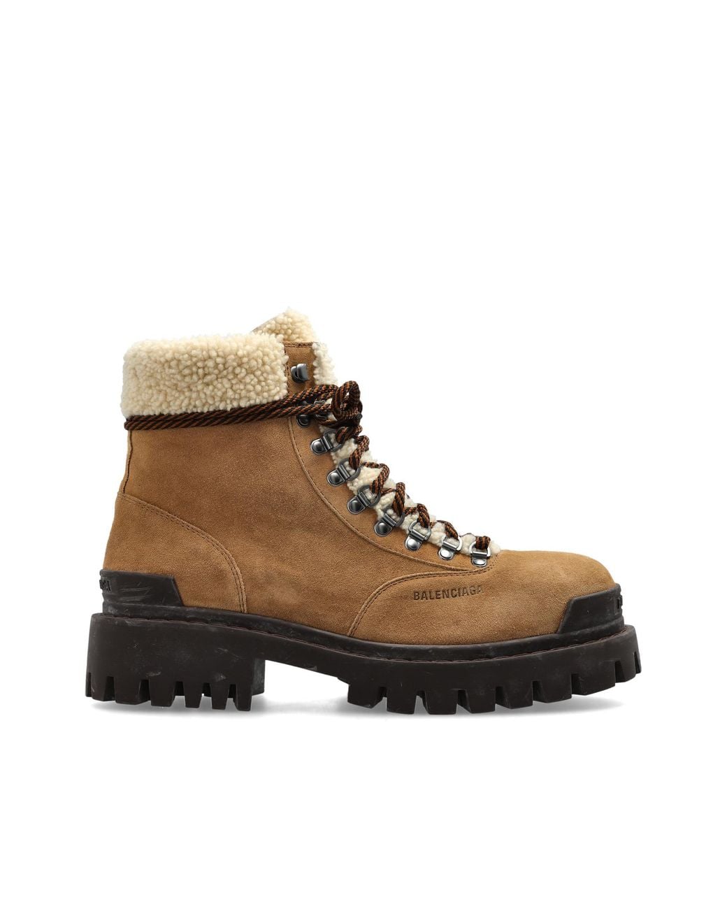 Balenciaga Brown Suede Boots 'Winter Boot L20' for men