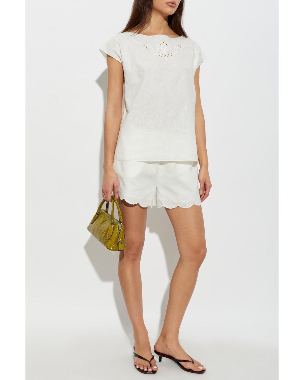 Posse White 'Odette' Shorts