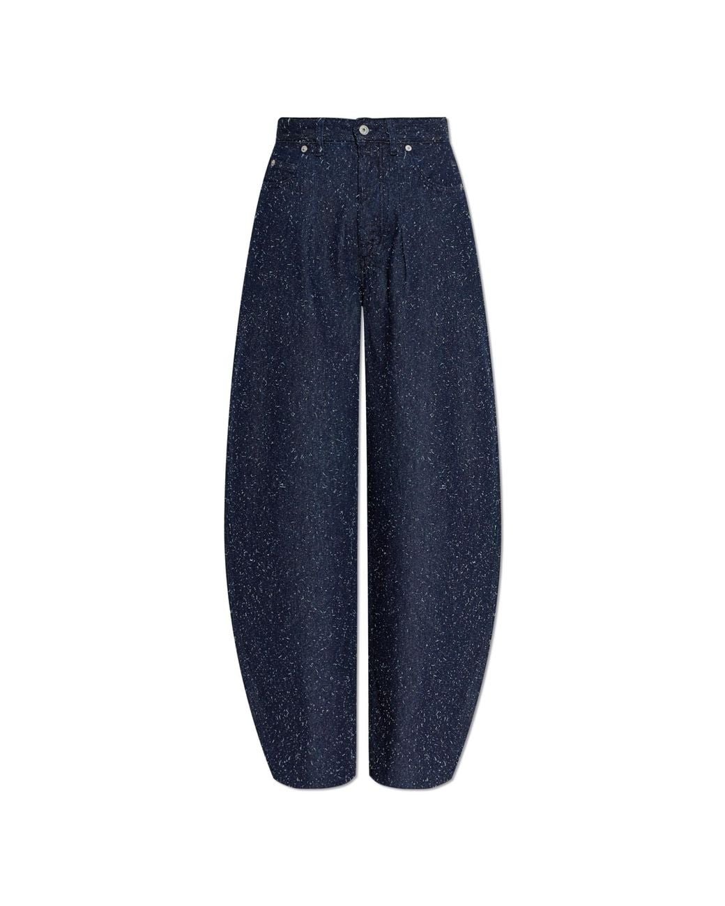 Jacquemus Blue Jeans With Vintage Effect