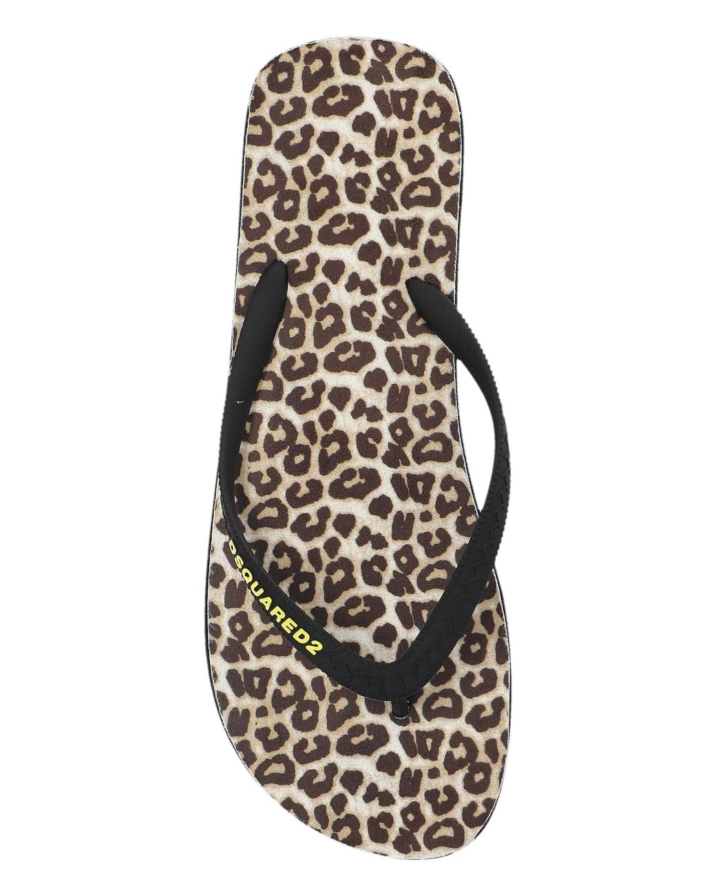 DSquared² Black Flip-Flops With Logo for men