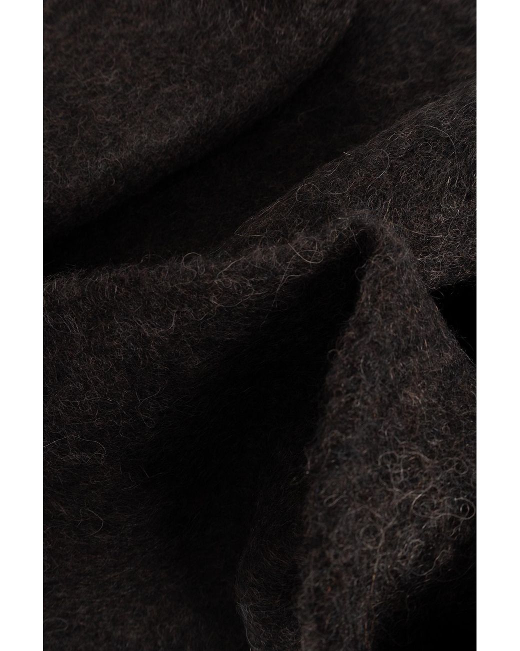 Lemaire Black Wool Scarf