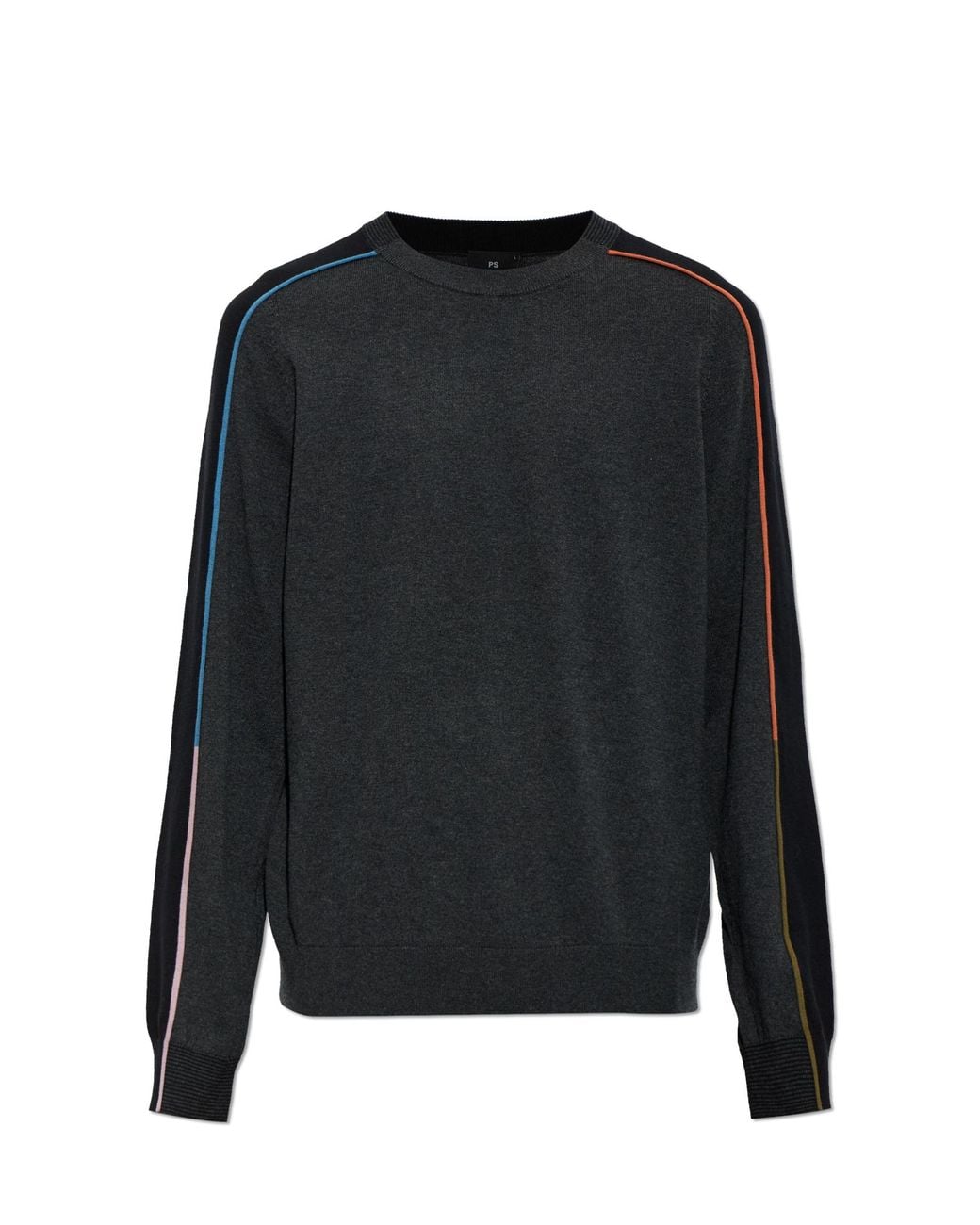 Paul Smith Black Cotton Sweater With A Crew Neck for men