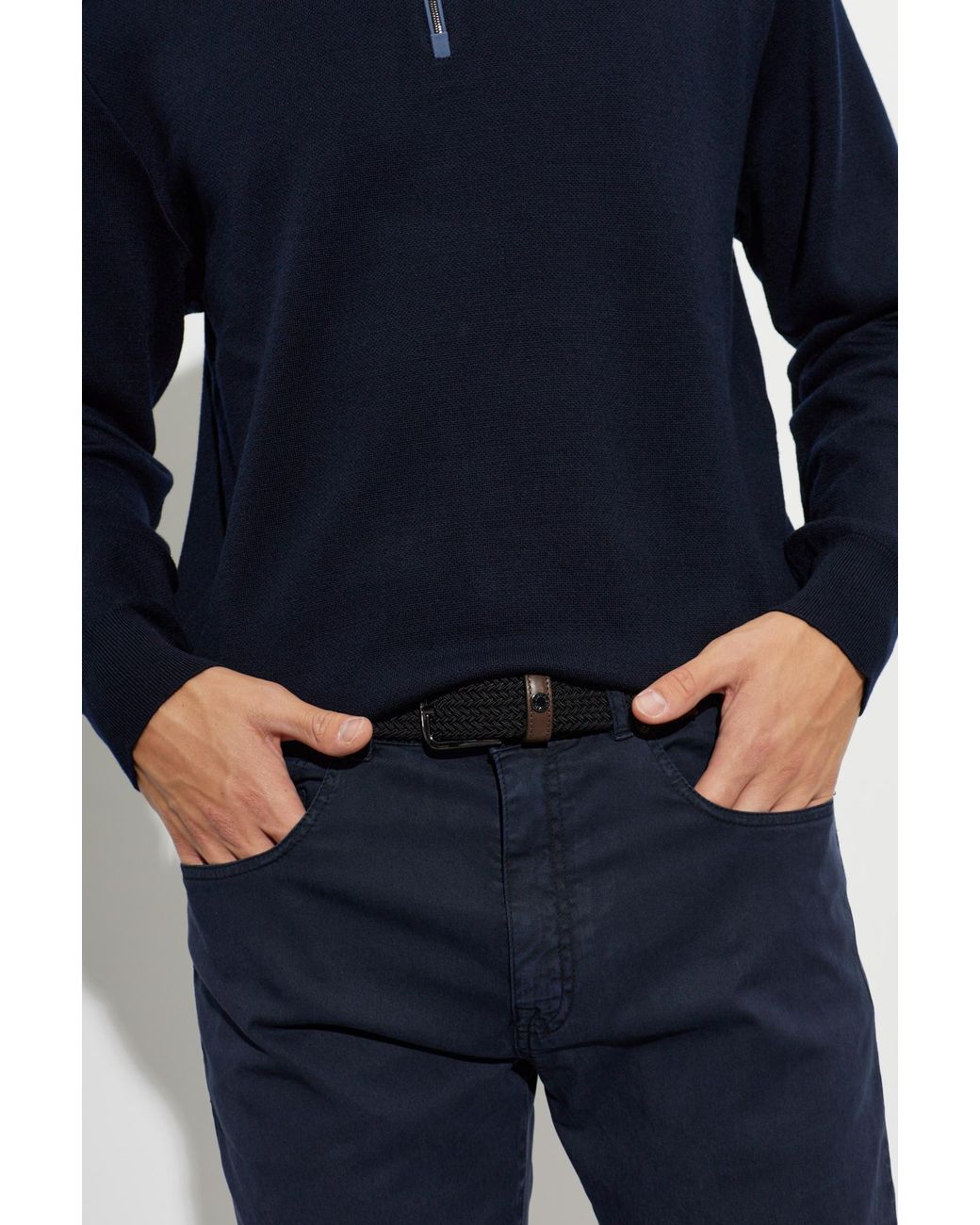 Paul & Shark Black Belt With Logo for men