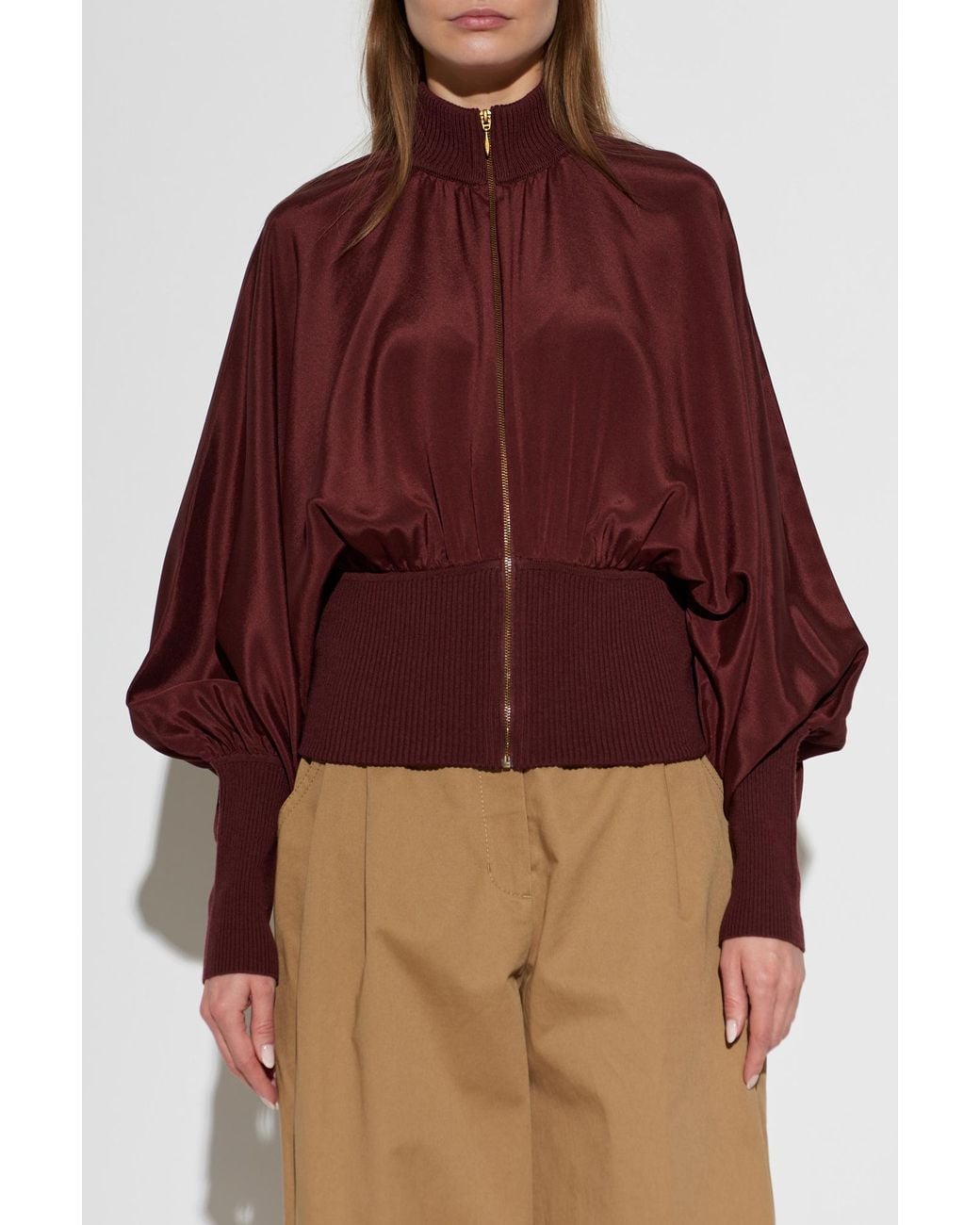 Zimmermann Red Loose Silk Jacket