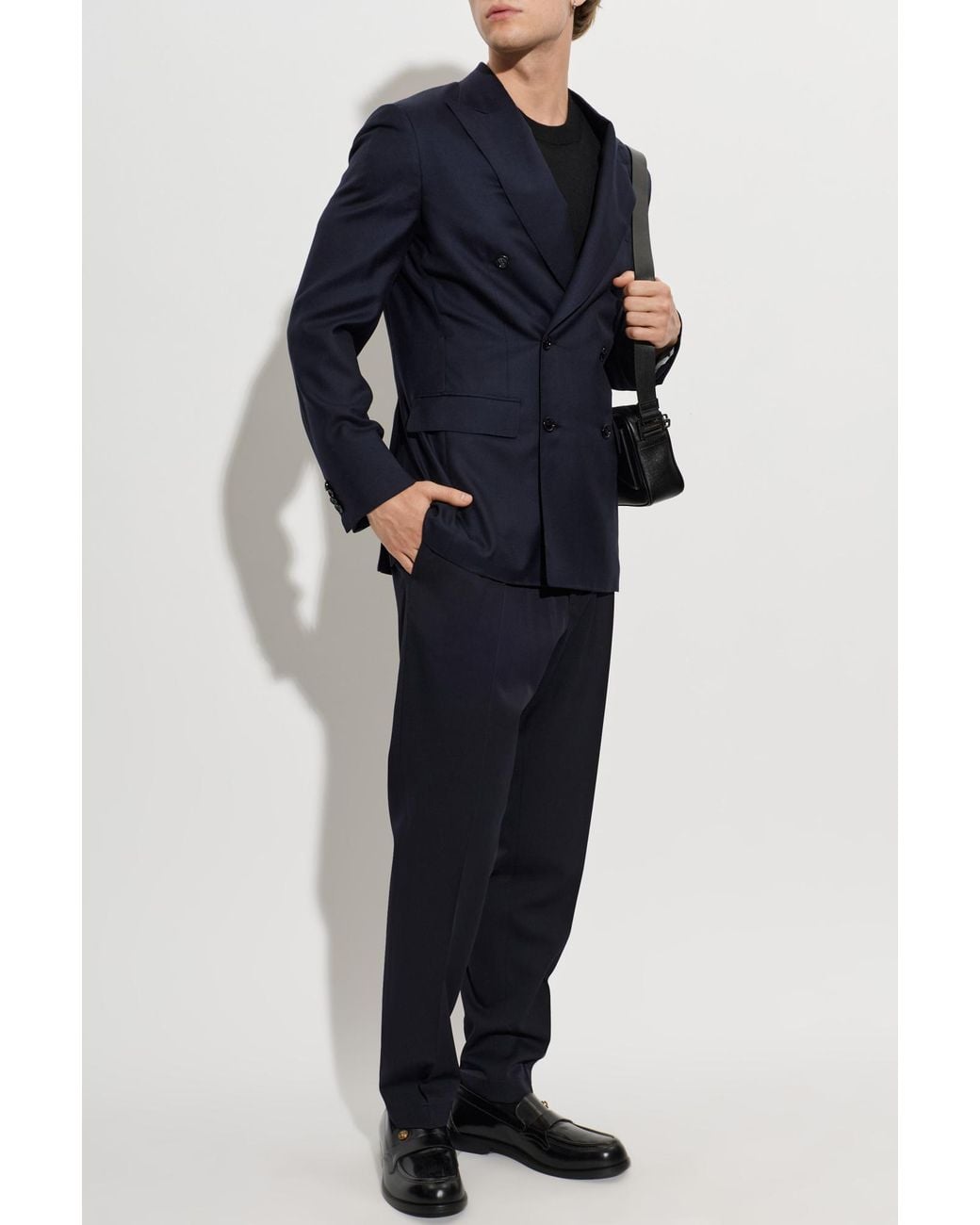 Brioni Blue Cashmere Blazer for men