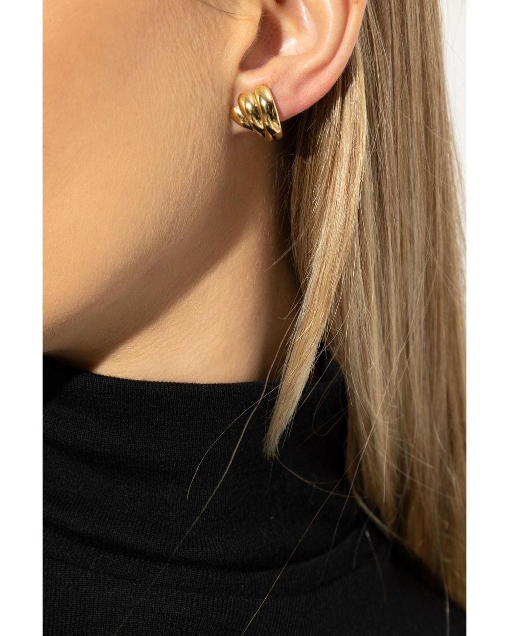 LIE STUDIO Metallic Earrings The Magda