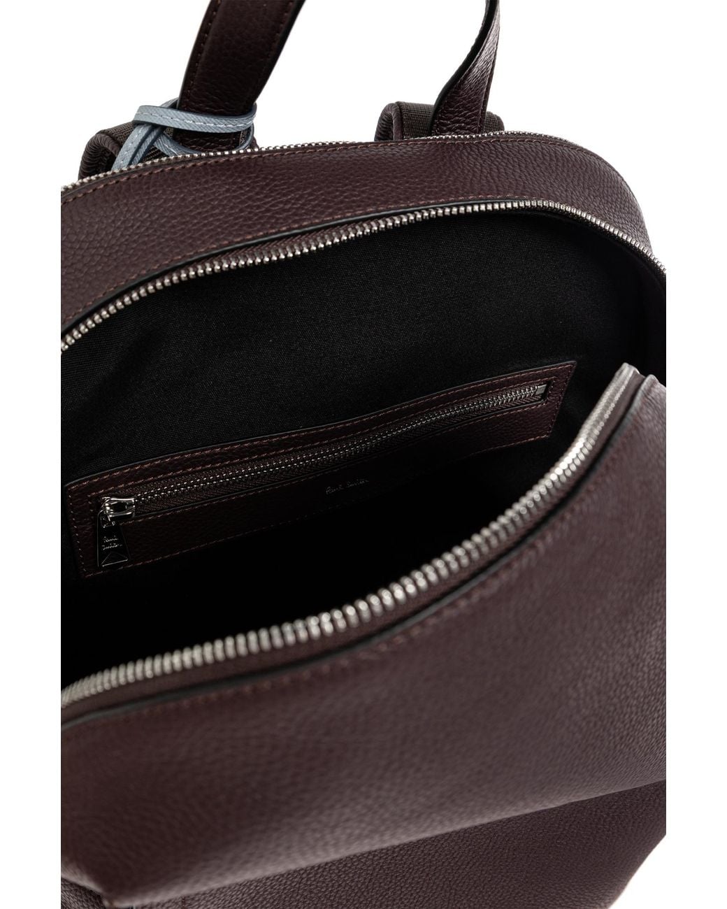 Paul Smith Red Leather Backpack for men