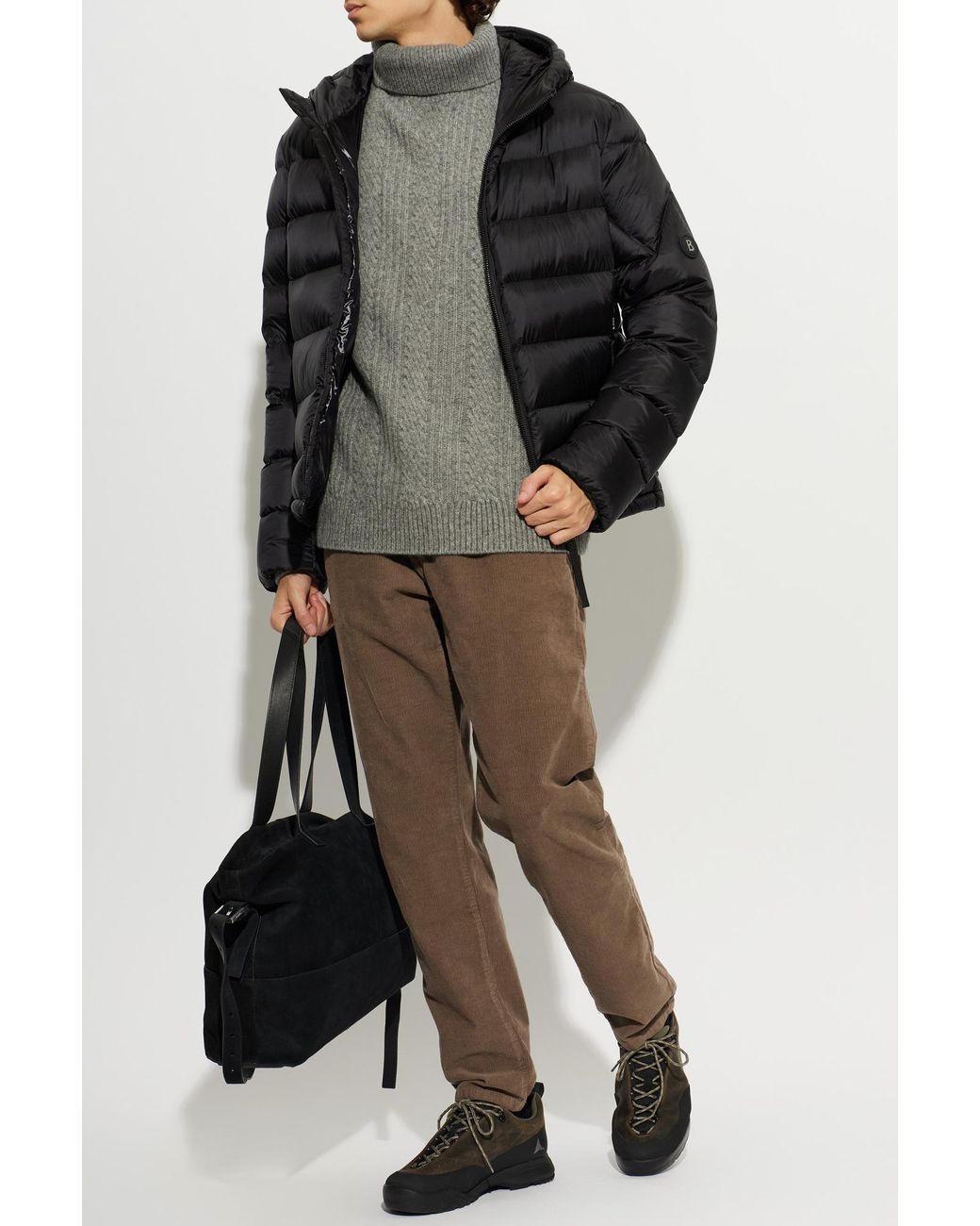 Bogner Gray Wool Turtleneck 'Eros' for men