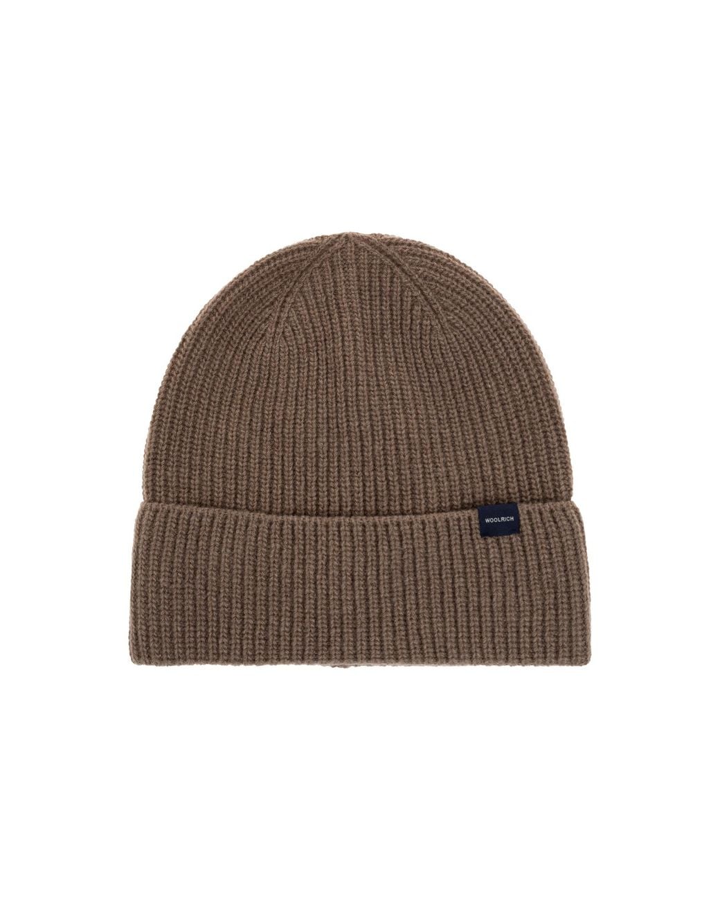 Woolrich Brown Wool Beanie for men