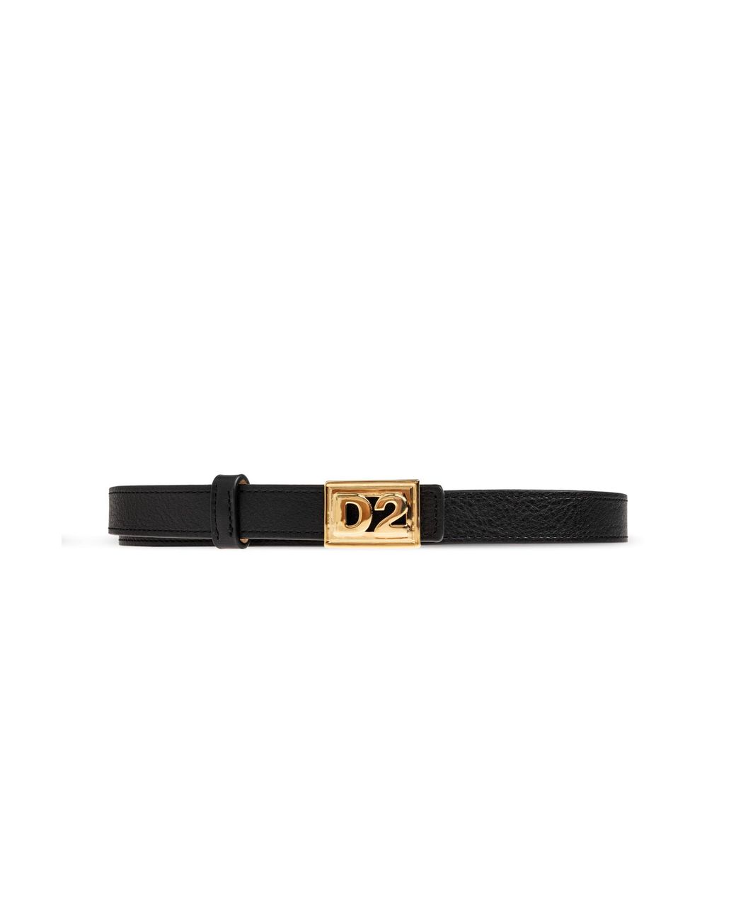 DSquared² Black Leather Belt