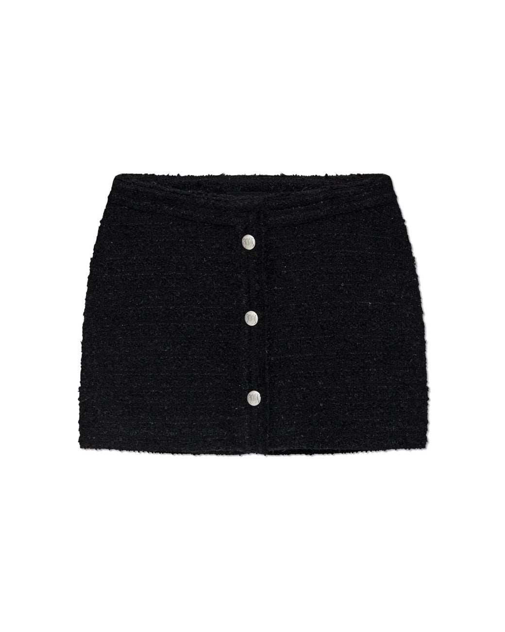 M I S B H V Black Tweed Skirt