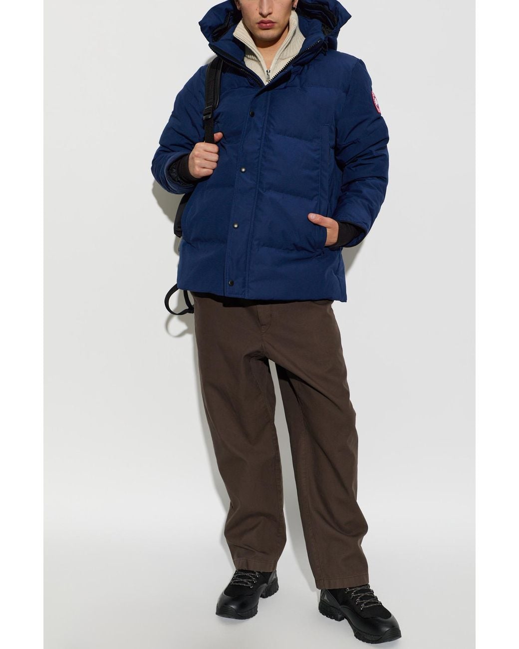 Canada Goose Blue Down Jacket 'Wyndham' for men