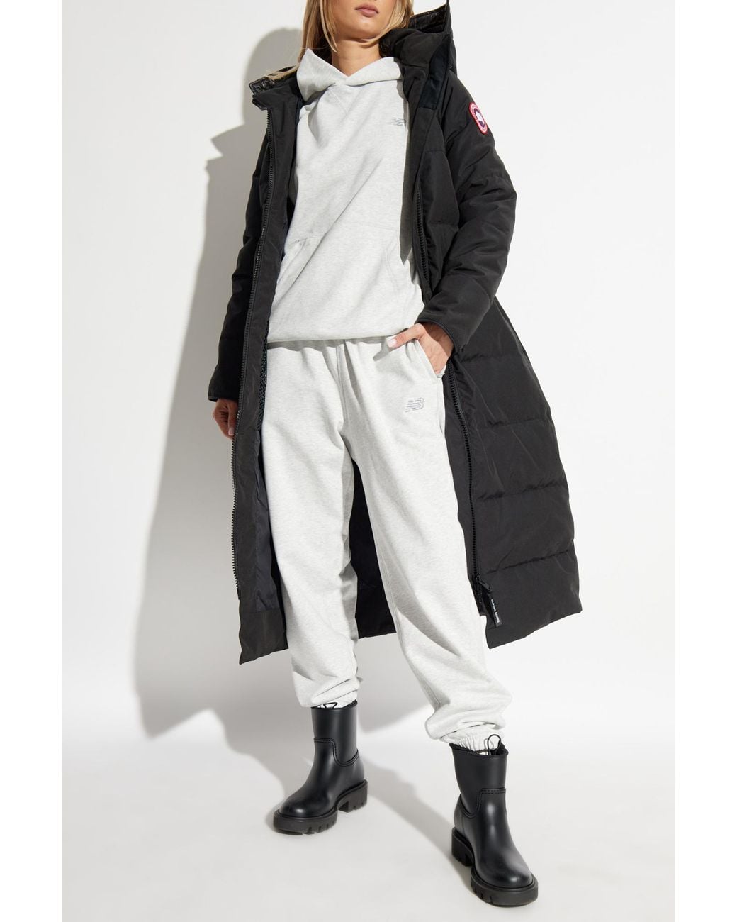 Canada Goose Black Long Down-Filled Hooded Parka