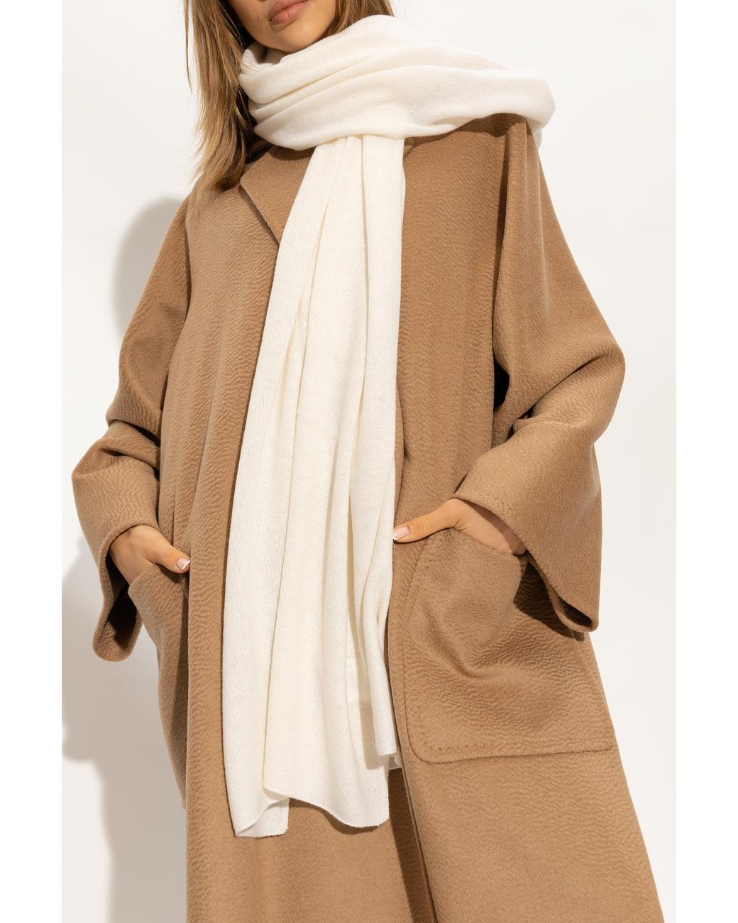 Lisa Yang White 'Paris' Cashmere Scarf