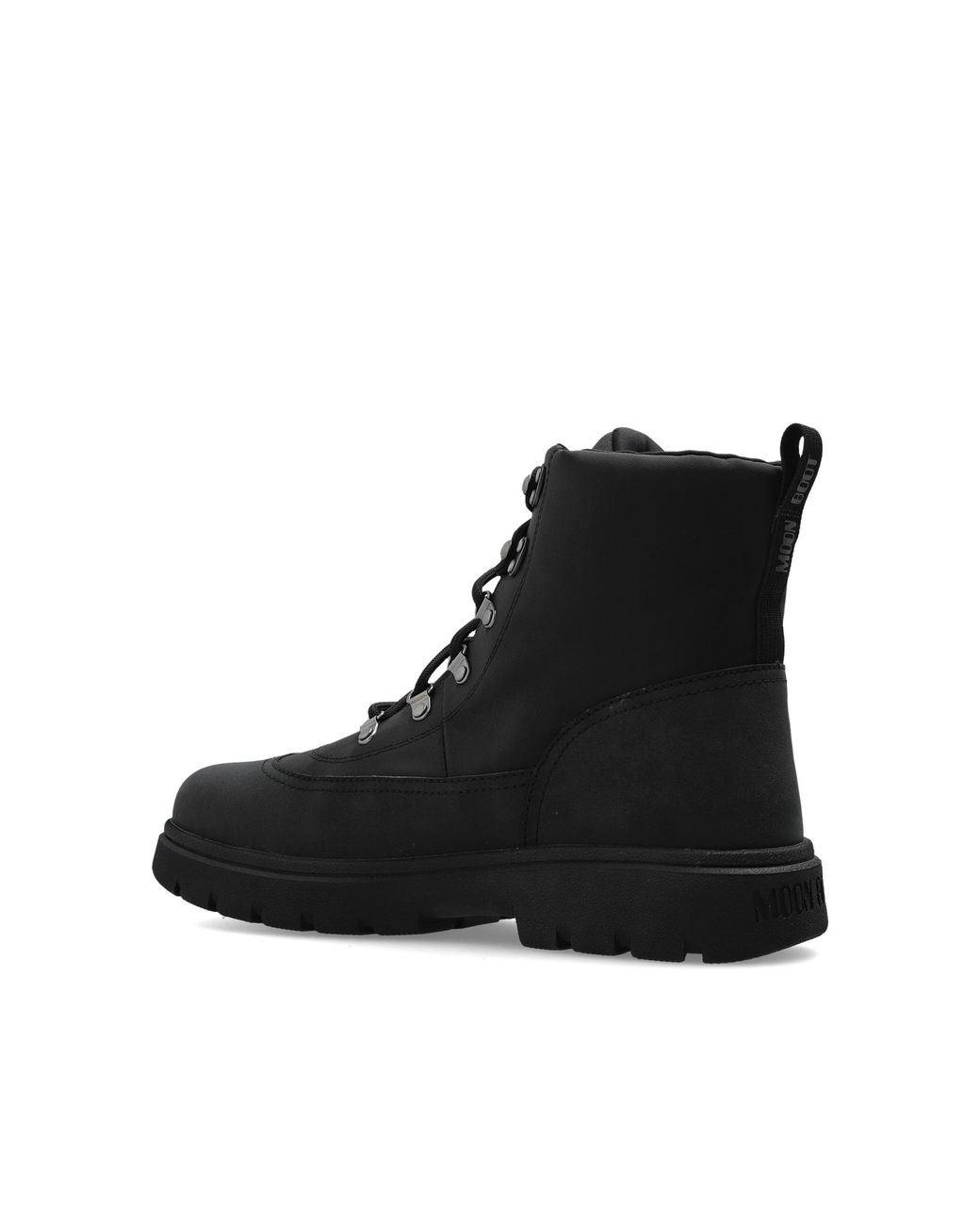 Moon Boot Black 'Combat Boot Nylon' Boots for men