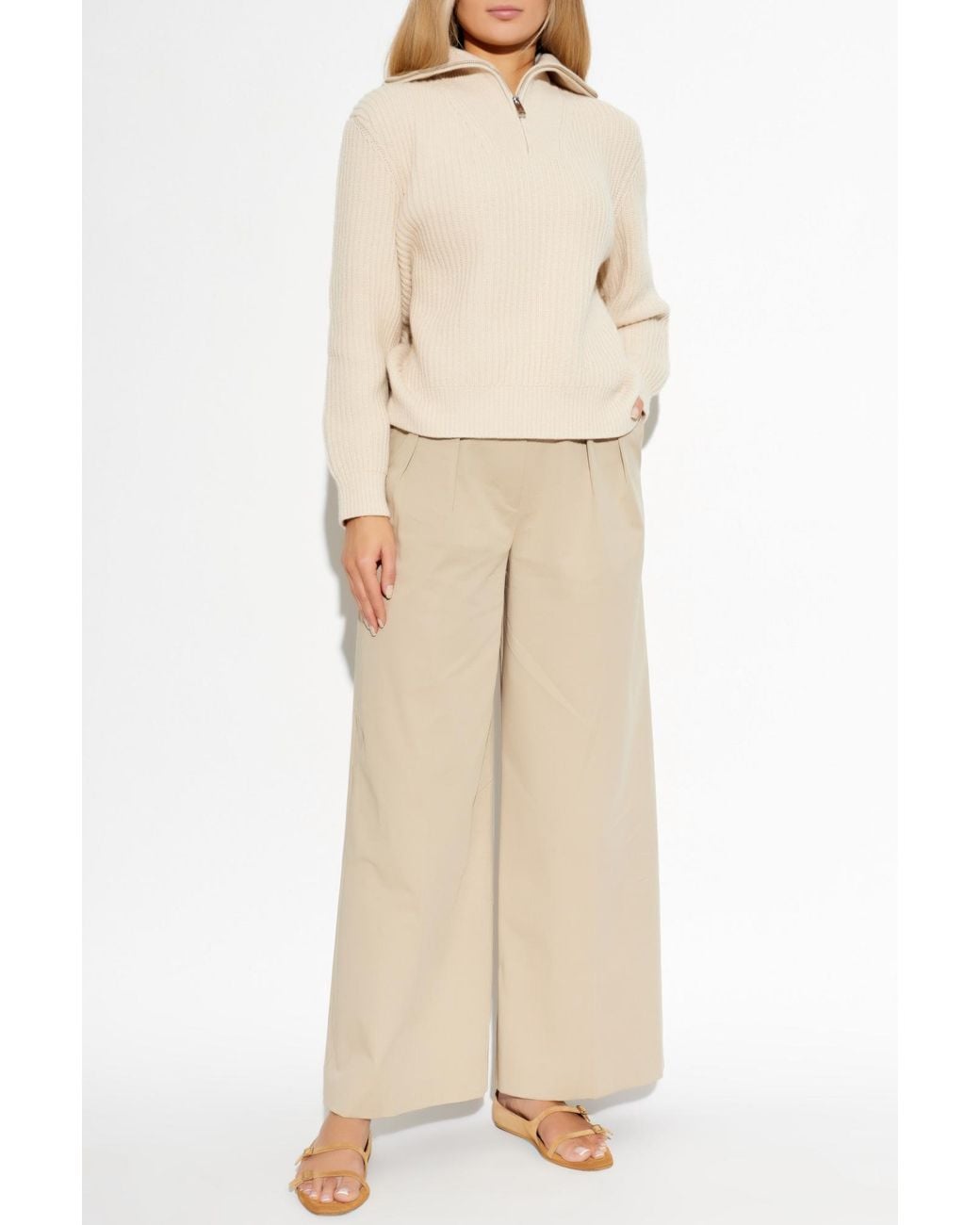 Anine Bing White Lou Trousers for men