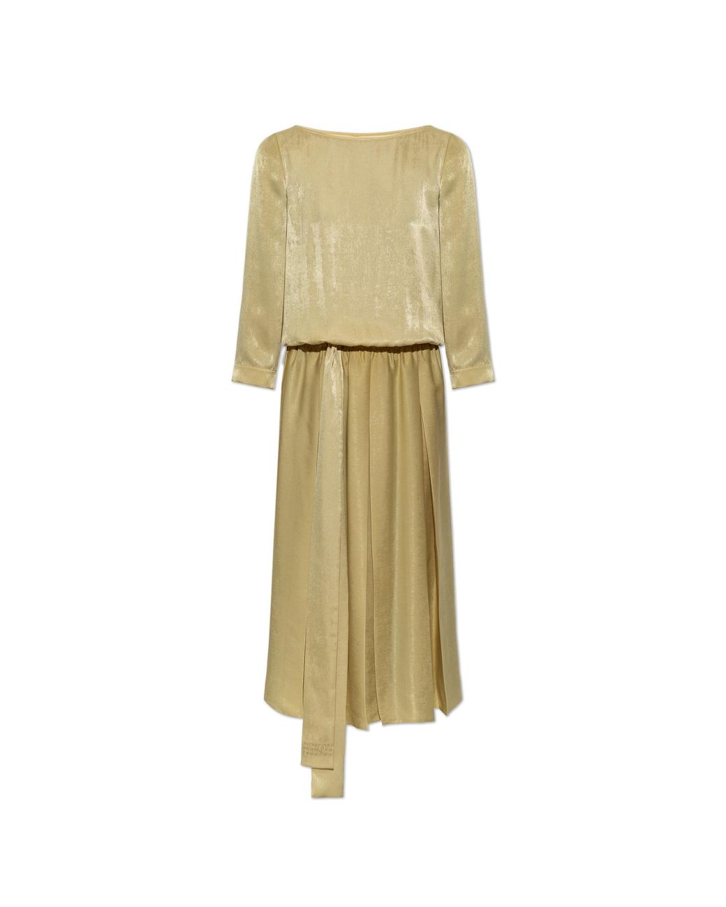 MM6 by Maison Margiela Metallic Dress With Scarf