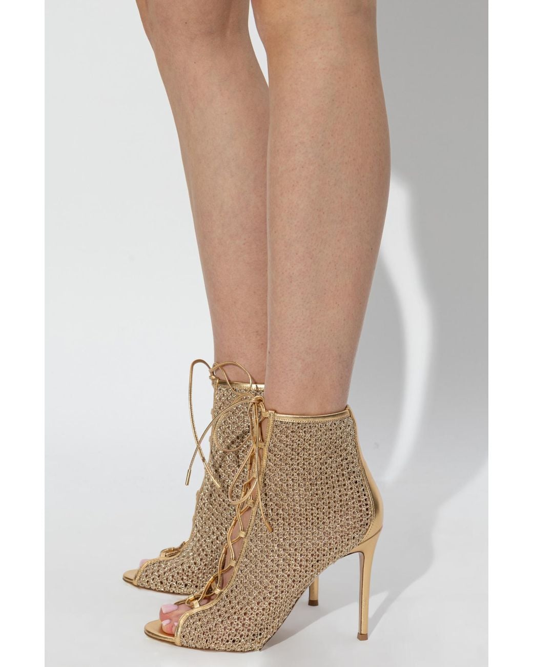 Gianvito Rossi Natural Heeled Sandals