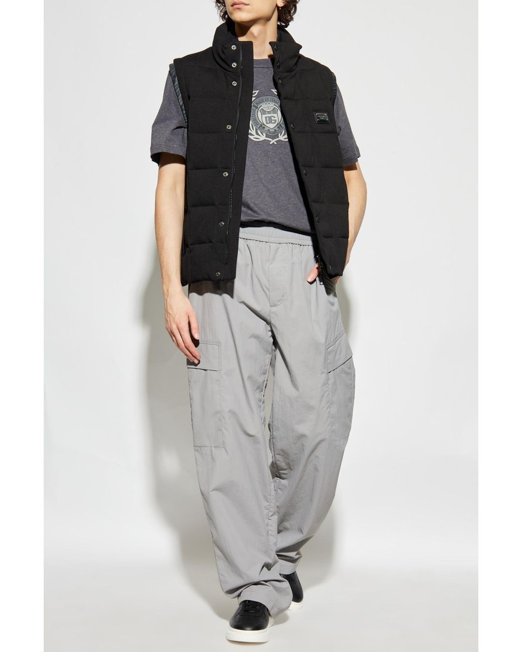 Dolce & Gabbana Gray Trousers With Pockets for men