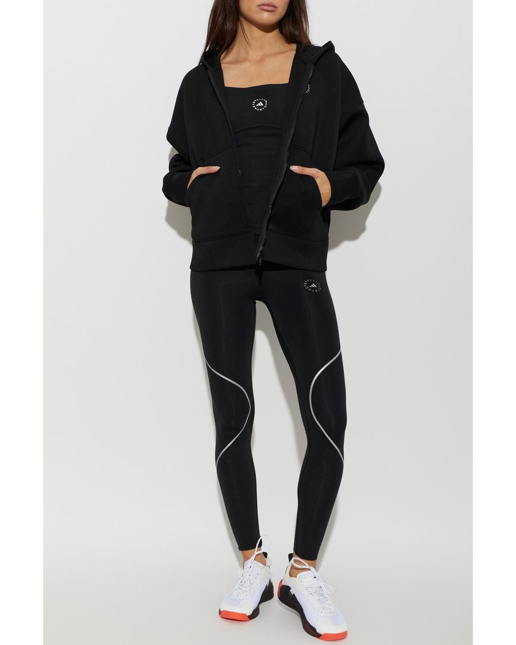 Adidas By Stella McCartney Black Hooded Sweatshirt