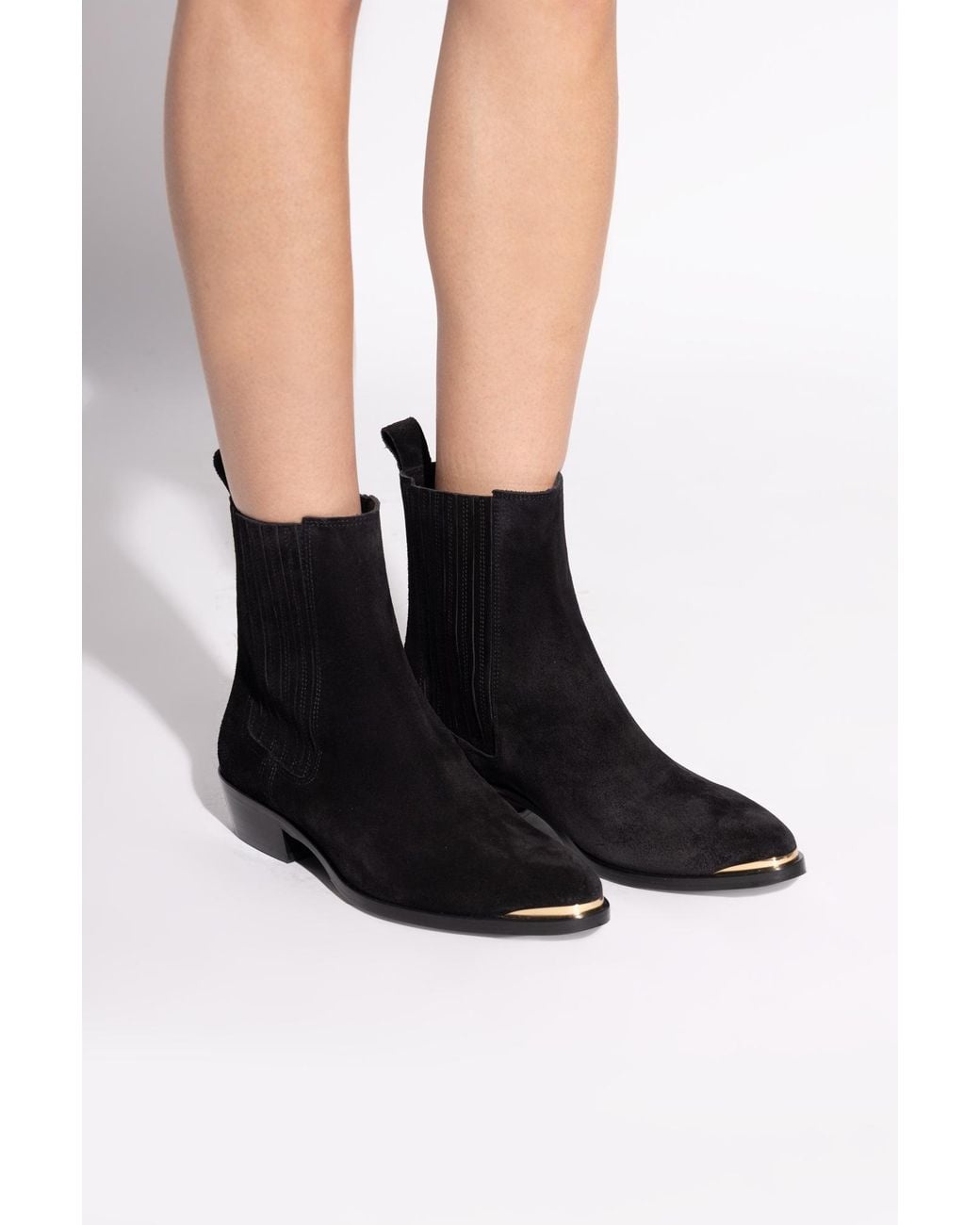 Isabel Marant Black "Heeled Ankle Boots 'Delano'
