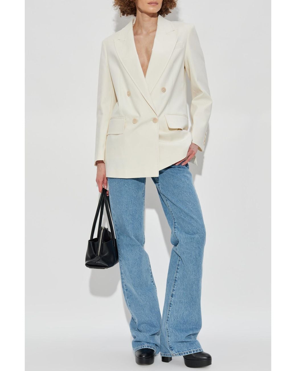 Max Mara White Suez Blazer