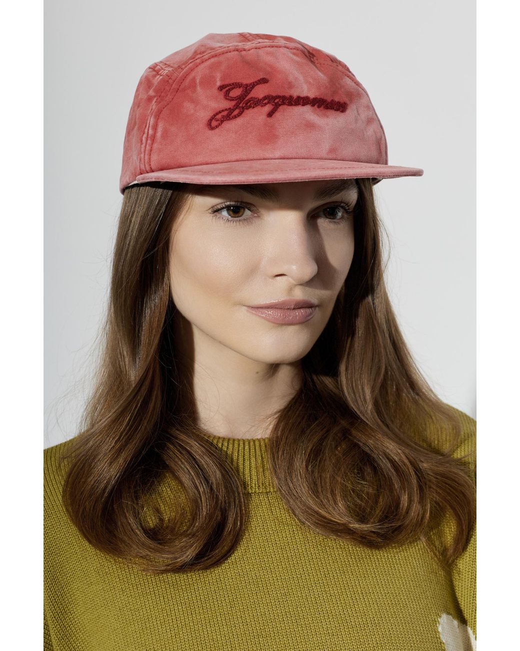 Jacquemus Red 'Gardian' Baseball Cap