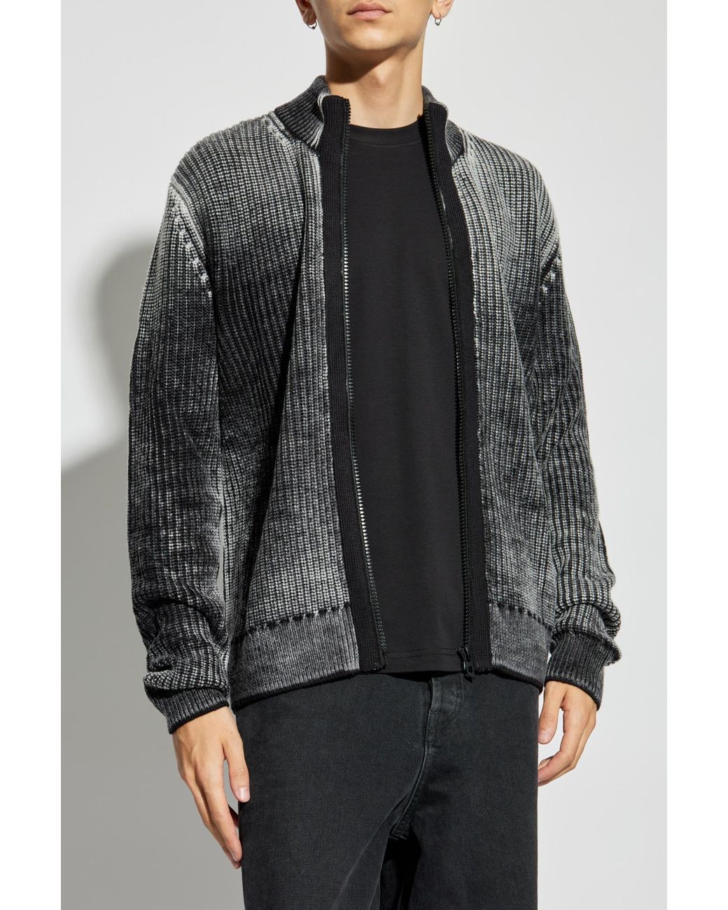 DIESEL Cardigan K-Arini in Black for Men | Lyst