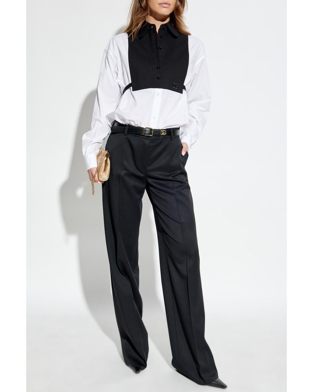 Dolce & Gabbana Black Wool Trousers