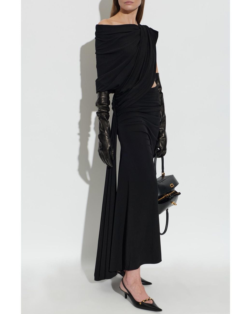 Balenciaga Black Asymmetric Dress